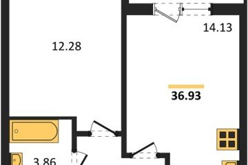Фото №1: 1-комнатная квартира 36 м² - Краснодар, мкр. ЖК Тёплые Края, 