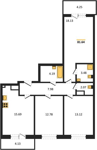 Фото №1: 3-комнатная квартира 81 м² - Краснодар, Прикубанский внутригородской округ, мкр. ЖК Тёплые Края