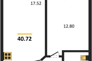 Фото №1: 1-комнатная квартира 40 м² - Краснодар, мкр. ЖК Тёплые Края, 