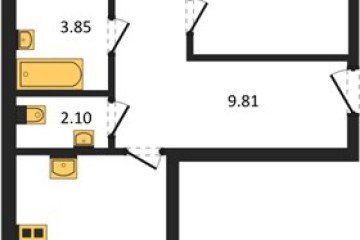 Фото №1: 2-комнатная квартира 60 м² - Краснодар, мкр. ЖК Тёплые Края, 