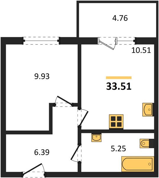 Фото №1: 1-комнатная квартира 34 м² - Краснодар, Прикубанский внутригородской округ, мкр. ЖК Тёплые Края