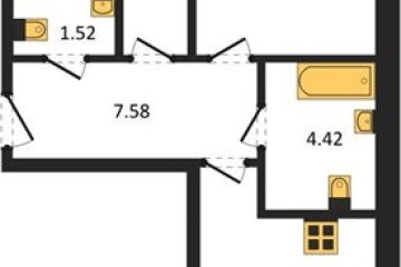 Фото №1: 2-комнатная квартира 60 м² - Краснодар, мкр. ЖК Тёплые Края, 