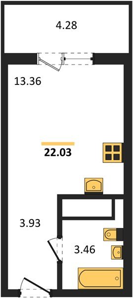 Фото №1: Студия 21 м² - Краснодар, Прикубанский внутригородской округ, мкр. ЖК Тёплые Края