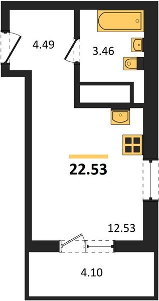 Фото №1: Студия 21 м² - Краснодар, Прикубанский внутригородской округ, мкр. ЖК Тёплые Края