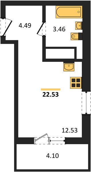 Фото №1: Студия 22 м² - Краснодар, Прикубанский внутригородской округ, мкр. ЖК Тёплые Края