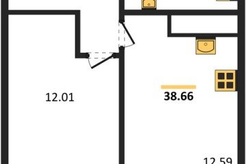 Фото №1: 1-комнатная квартира 37 м² - Краснодар, мкр. ЖК Тёплые Края, 