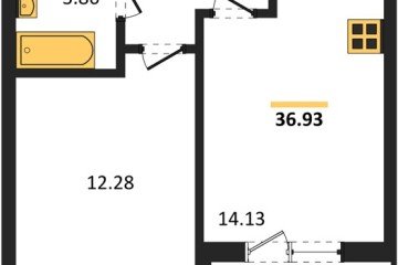 Фото №1: 1-комнатная квартира 37 м² - Краснодар, мкр. ЖК Тёплые Края, 