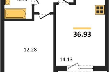 Фото №1: 1-комнатная квартира 36 м² - Краснодар, мкр. ЖК Тёплые Края, 
