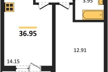 Фото №1: 1-комнатная квартира 37 м² - Краснодар, мкр. ЖК Тёплые Края, 