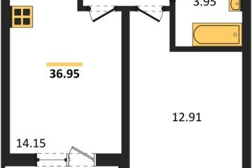 Фото №1: 1-комнатная квартира 36 м² - Краснодар, мкр. ЖК Тёплые Края, 