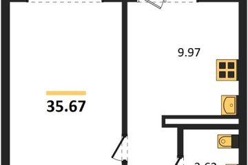 Фото №1: 1-комнатная квартира 35 м² - Кропоткин, мкр. жилой комплекс Романовский, 