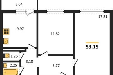 Фото №1: 2-комнатная квартира 53 м² - Кропоткин, мкр. жилой комплекс Романовский, 