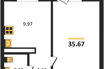 Фото №1: 1-комнатная квартира 35 м² - Кропоткин, мкр. жилой комплекс Романовский, 