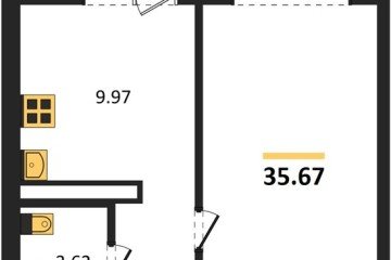 Фото №1: 1-комнатная квартира 35 м² - Кропоткин, мкр. жилой комплекс Романовский, 