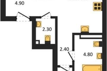 Фото №1: 2-комнатная квартира 62 м² - Краснодар, мкр. ЖК Эрмитаж, ул. им. Мурата Ахеджака, 26
