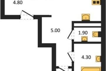Фото №1: 2-комнатная квартира 60 м² - Краснодар, мкр. ЖК Эрмитаж, ул. им. Мурата Ахеджака, 26