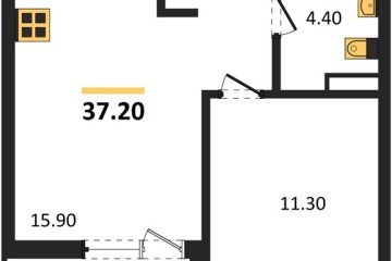 Фото №1: 1-комнатная квартира 37 м² - Краснодар, мкр. Прикубанский внутригородской округ, ул. им. Мурата Ахеджака, 26