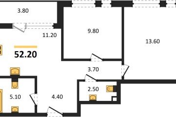 Фото №1: 2-комнатная квартира 52 м² - Краснодар, мкр. Прикубанский внутригородской округ, ул. им. Мурата Ахеджака, 26