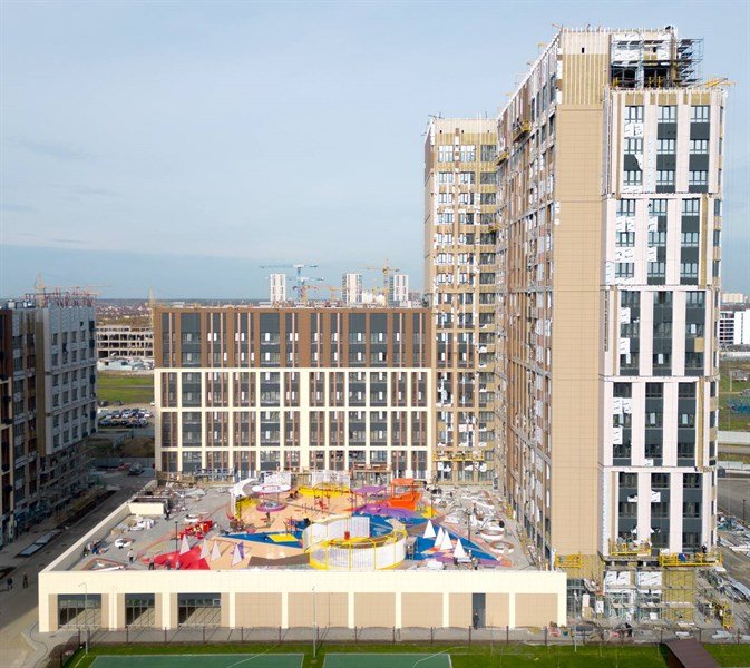 Фото №2: 2-комнатная квартира <span class="whitespace-nowrap">76 м²</span>, <span class="whitespace-nowrap">13/18 эт.</span> - Краснодар, Прикубанский внутригородской округ, мкр. культурный квартал Эрмитаж, ул. им. Мурата Ахеджака, 26