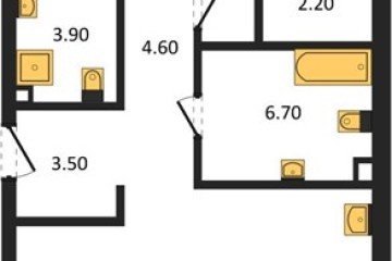 Фото №1: 2-комнатная квартира 75 м² - Краснодар, мкр. жилой комплекс Эрмитаж, ул. им. Мурата Ахеджака, 26