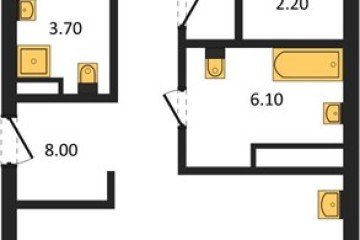 Фото №1: 2-комнатная квартира 74 м² - Краснодар, мкр. жилой комплекс Эрмитаж, ул. им. Мурата Ахеджака, 26