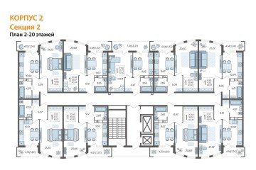 Фото №3: 1-комнатная квартира 45 м² - Краснодар, мкр. жилой комплекс Кино, ул. Уральская, 100/5