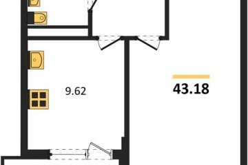 Фото №1: 1-комнатная квартира 43 м² - Краснодар, мкр. жилой комплекс Кино, ул. Уральская, 100/5