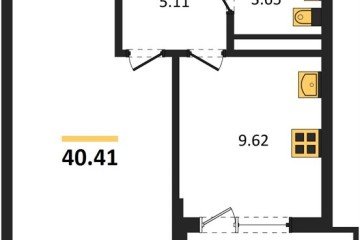 Фото №1: 1-комнатная квартира 43 м² - Краснодар, мкр. жилой комплекс Кино, ул. Уральская, 100/5