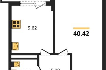 Фото №1: 1-комнатная квартира 43 м² - Краснодар, мкр. жилой комплекс Кино, ул. Уральская, 100/5