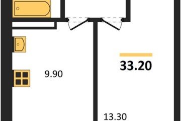 Фото №1: 1-комнатная квартира 33 м² - Горячий Ключ, мкр. Городская Больница, ул. Ярославского, 100В