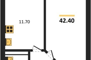 Фото №1: 1-комнатная квартира 42 м² - Горячий Ключ, мкр. Городская Больница, ул. Ярославского, 100В