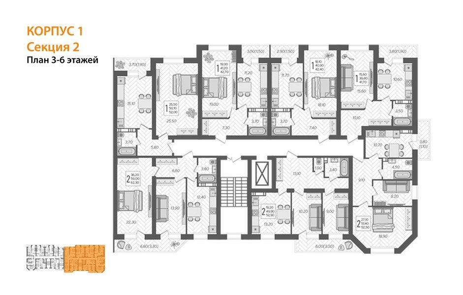 Фото №8: 2-комнатная квартира 62 м² - Горячий Ключ, Городская Больница, ул. Ярославского, 100В