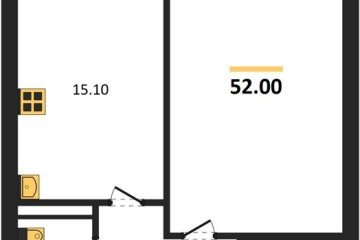 Фото №1: 1-комнатная квартира 52 м² - Горячий Ключ, мкр. Городская Больница, ул. Ярославского, 100В