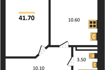 Фото №1: 1-комнатная квартира 41 м² - Горячий Ключ, мкр. Городская Больница, ул. Ярославского, 100В