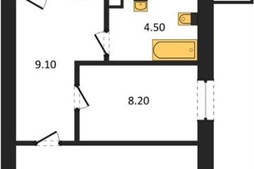 Фото №1: 2-комнатная квартира 53 м² - Горячий Ключ, мкр. Городская Больница, ул. Ярославского, 100В