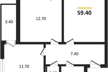 Фото №1: 2-комнатная квартира 59 м² - Краснодар, мкр. жилой комплекс Парк У Дома, ул. Героев-Разведчиков, 11