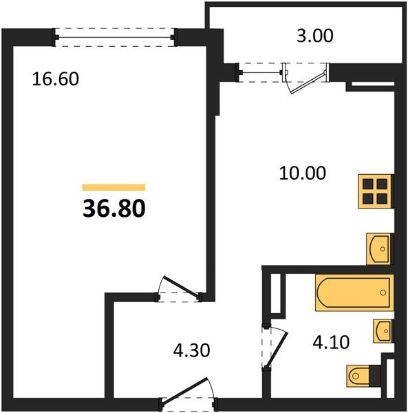 Фото №1: 1-комнатная квартира 36 м² - Краснодар, ЖК Бауинвест, ЖК Парк у Дома, жилой комплекс Бауинвест, Прикубанский внутригородской округ, мкр. жилой комплекс Парк У Дома, ул. Героев-Разведчиков, 11