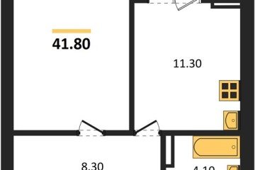 Фото №1: 1-комнатная квартира 41 м² - Краснодар, мкр. жилой комплекс Парк У Дома, ул. Героев-Разведчиков, 11