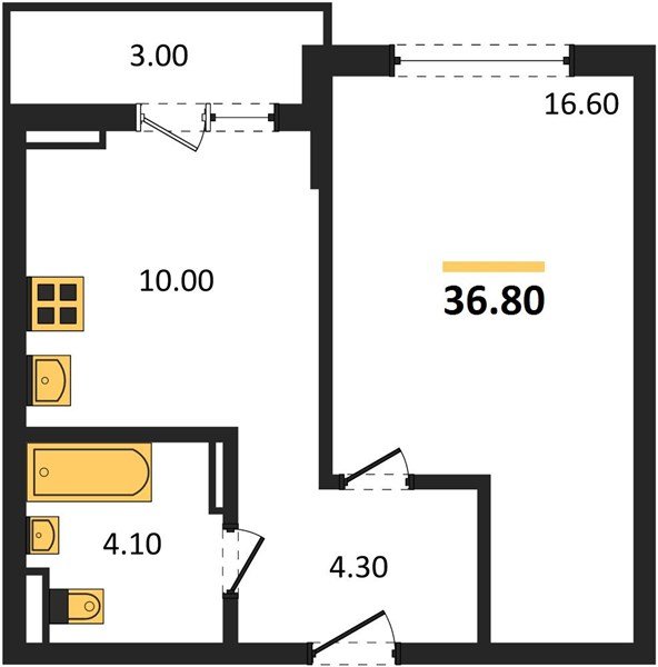 Фото №1: 1-комнатная квартира 36 м² - Краснодар, ЖК Бауинвест, ЖК Парк у Дома, жилой комплекс Бауинвест, Прикубанский внутригородской округ, мкр. жилой комплекс Парк У Дома, ул. Героев-Разведчиков, 11