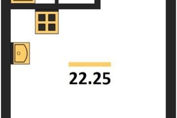 Фото №1: Студия 22 м² - Краснодар, мкр. жилой комплекс Друзья, ул. имени Генерала Брусилова, 28к4