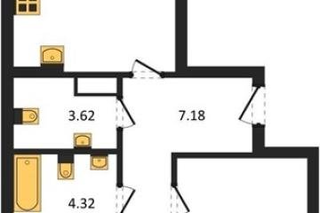 Фото №1: 2-комнатная квартира 61 м² - Краснодар, мкр. жилой комплекс Друзья, ул. имени Генерала Брусилова, 28к4