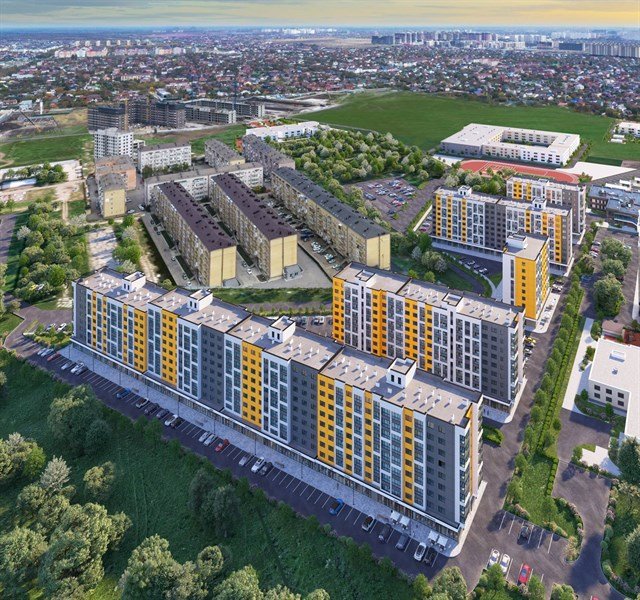 Фото №2: 1-комнатная квартира 36 м² - Краснодар, жилой комплекс Друзья, 
