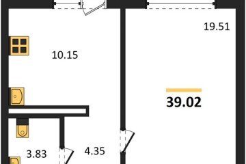 Фото №1: 1-комнатная квартира 39 м² - Краснодар, мкр. Прикубанский внутригородской округ, ул. Генерал-лейтенанта Александра Сапрунова, 42