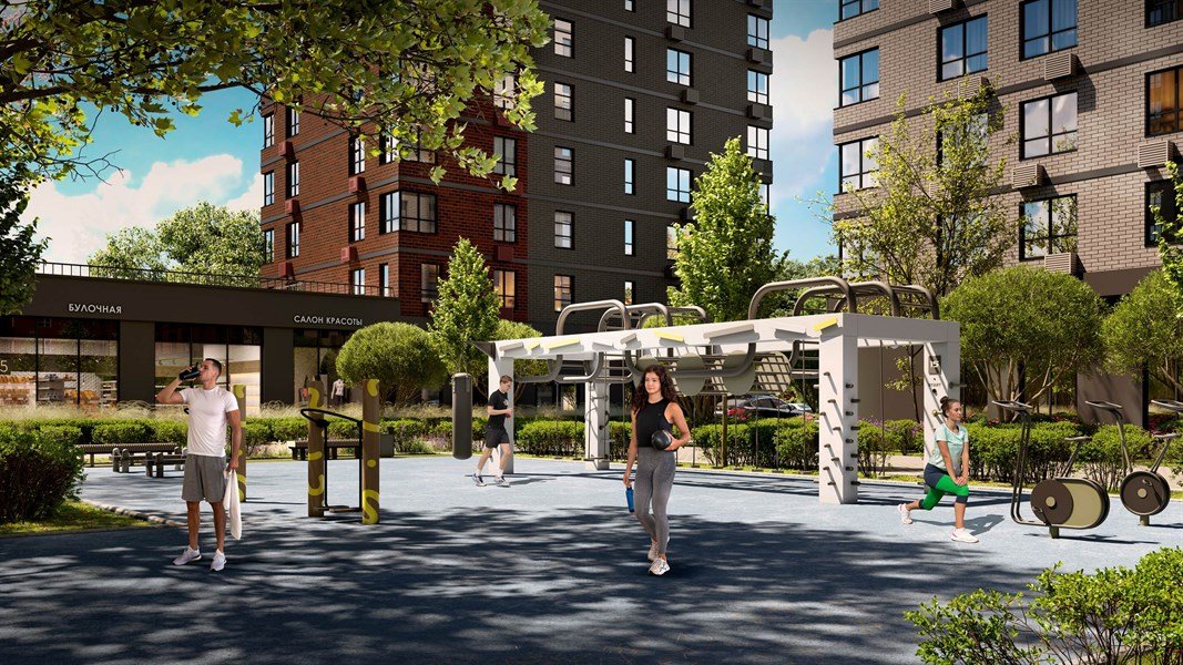 Фото №2: Студия 33 м² - Яблоновский, мкр. жилой комплекс Грин Эпл