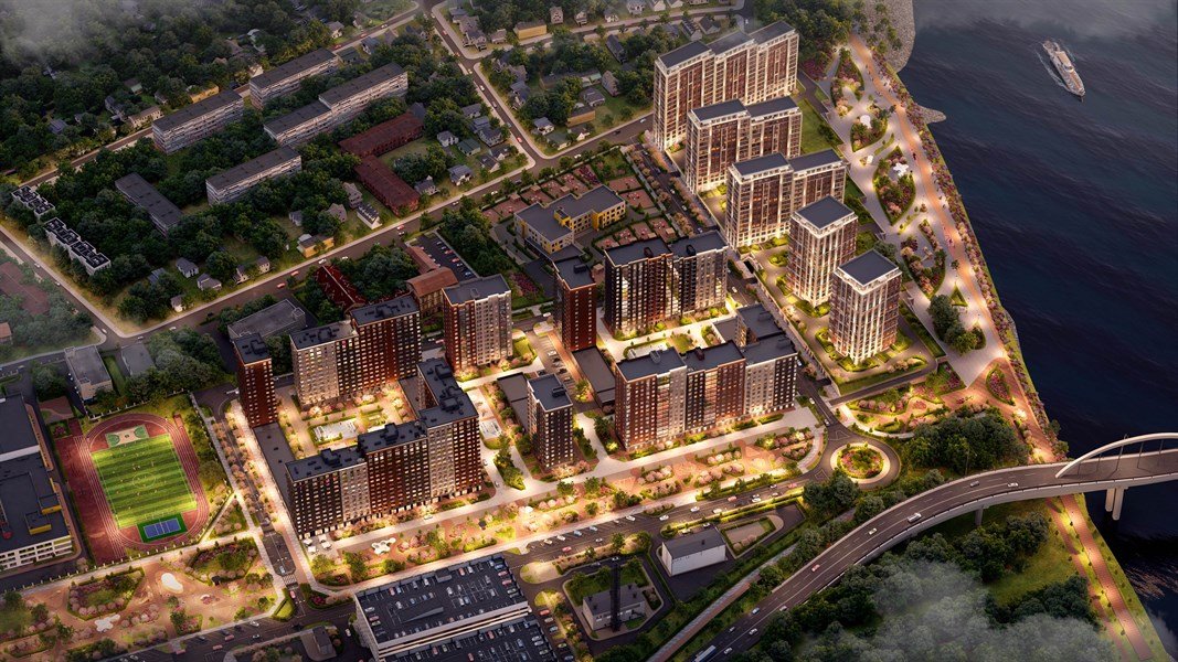 Фото №4: 1-комнатная квартира 44 м² - Яблоновский, мкр. жилой комплекс Грин Эпл