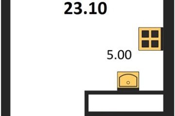 Фото №1: Студия 23 м² - Яблоновский, мкр. жилой комплекс Грин Эпл, 