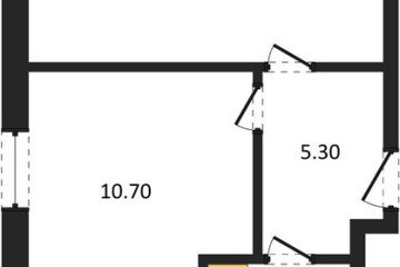 Фото №1: 1-комнатная квартира 42 м² - Яблоновский, мкр. жилой комплекс Грин Эпл, 