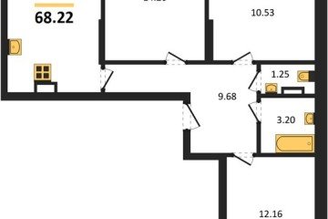 Фото №1: 3-комнатная квартира 68 м² - Краснодар, мкр. жилой комплекс Смородина, 