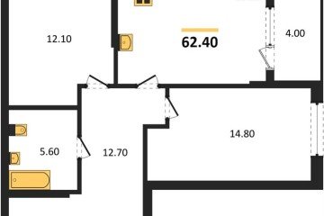 Фото №1: 2-комнатная квартира 62 м² - Краснодар, мкр. Карасунский внутригородской округ, ул. Виктора Казанцева
