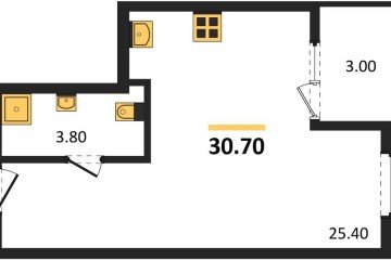 Фото №1: Студия 30 м² - Краснодар, мкр. Карасунский внутригородской округ, ул. Виктора Казанцева